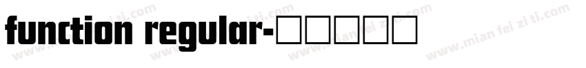 function regular字体转换